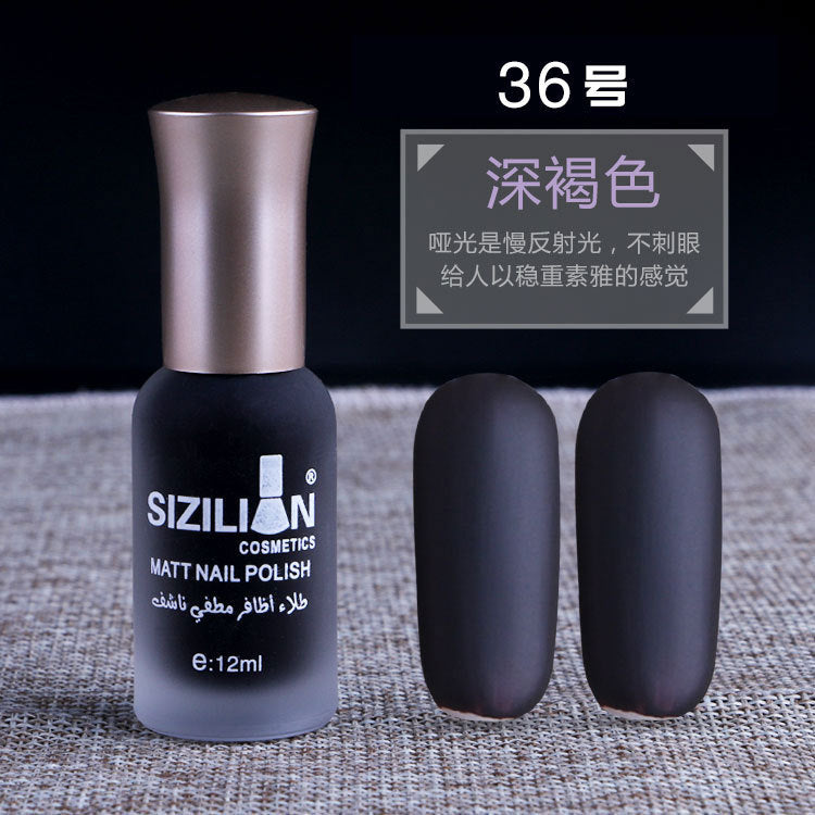 Factory direct sales hot sale matte nude nail polish frosted cross-border non-peelable quick-drying long-lasting nail polish wholesale 