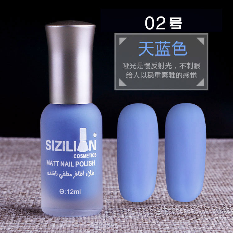 Factory direct sales hot sale matte nude nail polish frosted cross-border non-peelable quick-drying long-lasting nail polish wholesale 