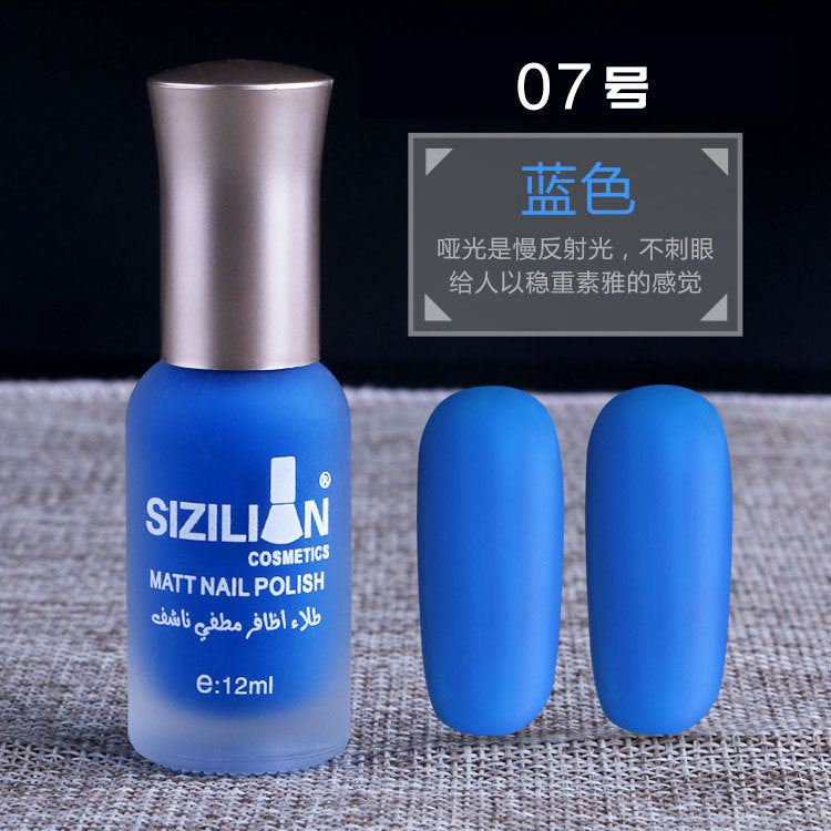 Factory direct sales hot sale matte nude nail polish frosted cross-border non-peelable quick-drying long-lasting nail polish wholesale 