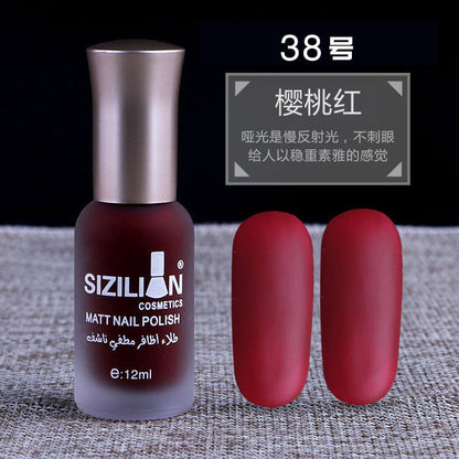 Factory direct sales hot sale matte nude nail polish frosted cross-border non-peelable quick-drying long-lasting nail polish wholesale 