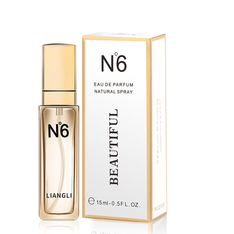 Factory direct sales of beautiful girl N6 perfume fresh and elegant long-lasting light women's perfume 15ML gift wholesale 