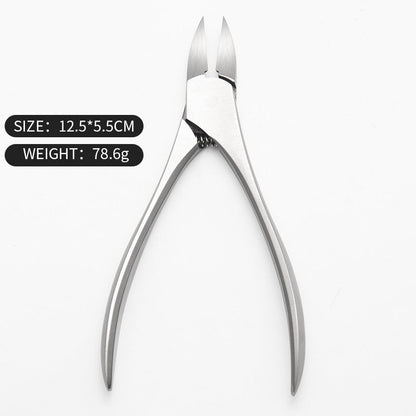 Nail scissors nail clippers stainless steel hawkbill pliers ingrown nail pliers cuticle pliers nail clippers large gray nail scissors set