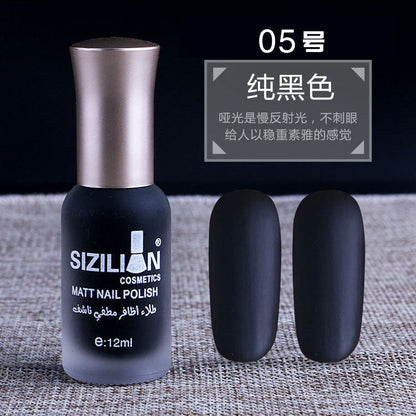 Factory direct sales hot sale matte nude nail polish frosted cross-border non-peelable quick-drying long-lasting nail polish wholesale 