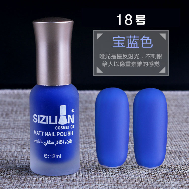 Factory direct sales hot sale matte nude nail polish frosted cross-border non-peelable quick-drying long-lasting nail polish wholesale 