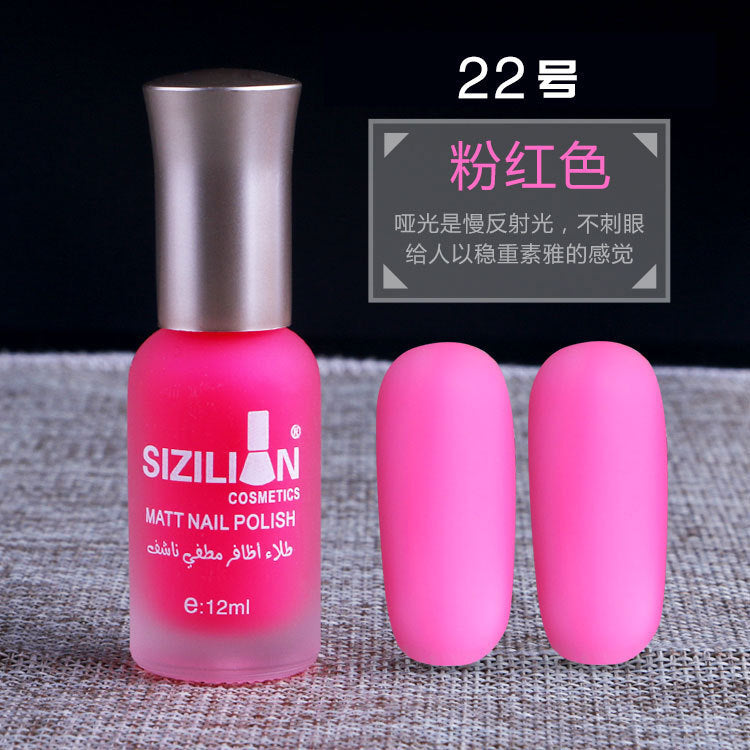 Factory direct sales hot sale matte nude nail polish frosted cross-border non-peelable quick-drying long-lasting nail polish wholesale 