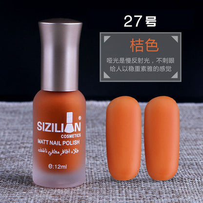 Factory direct sales hot sale matte nude nail polish frosted cross-border non-peelable quick-drying long-lasting nail polish wholesale 