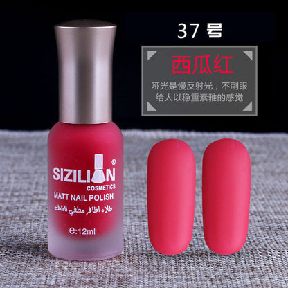 Factory direct sales hot sale matte nude nail polish frosted cross-border non-peelable quick-drying long-lasting nail polish wholesale 