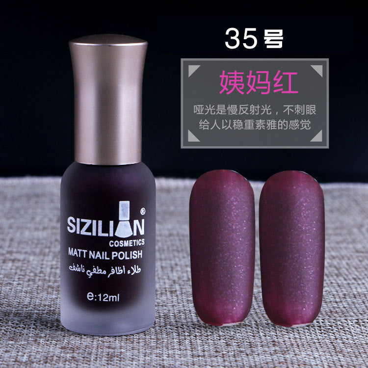 Factory direct sales hot sale matte nude nail polish frosted cross-border non-peelable quick-drying long-lasting nail polish wholesale 