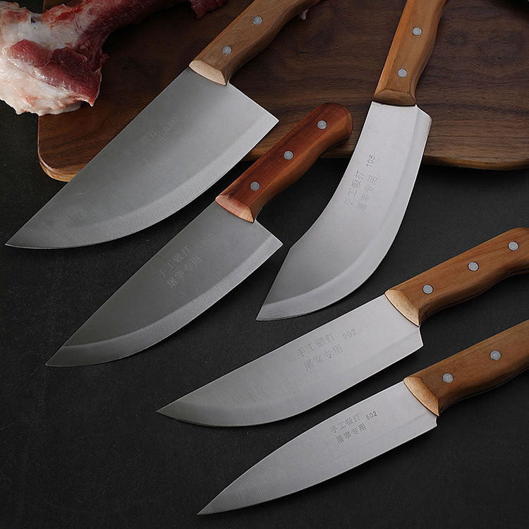 Yangjiang knife stainless steel boning knife hand-forged slaughter knife meat cutting knife pig slaughter sheep special knife