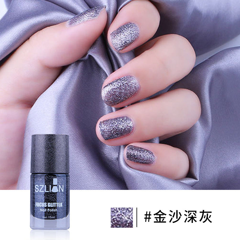 New Smoothie Nail Polish Large Capacity Sands Series Waterproof Quick Dry Long-lasting No Fading 15ml Nail Polish