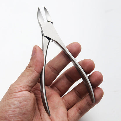 Nail scissors nail clippers stainless steel hawkbill pliers ingrown nail pliers cuticle pliers nail clippers large gray nail scissors set