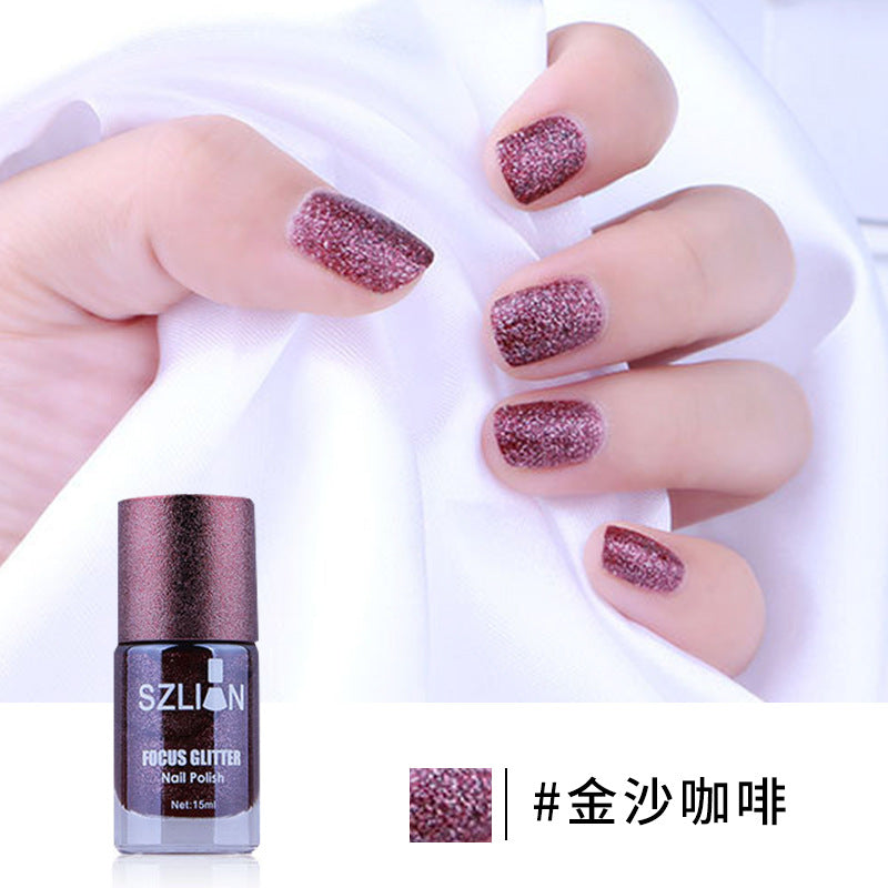 New Smoothie Nail Polish Large Capacity Sands Series Waterproof Quick Dry Long-lasting No Fading 15ml Nail Polish