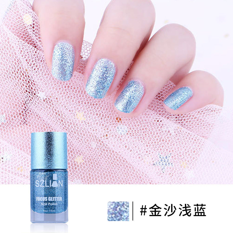 New Smoothie Nail Polish Large Capacity Sands Series Waterproof Quick Dry Long-lasting No Fading 15ml Nail Polish