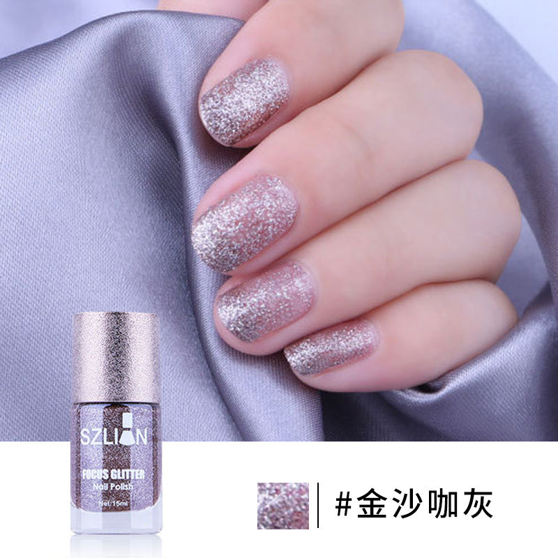 New Smoothie Nail Polish Large Capacity Sands Series Waterproof Quick Dry Long-lasting No Fading 15ml Nail Polish