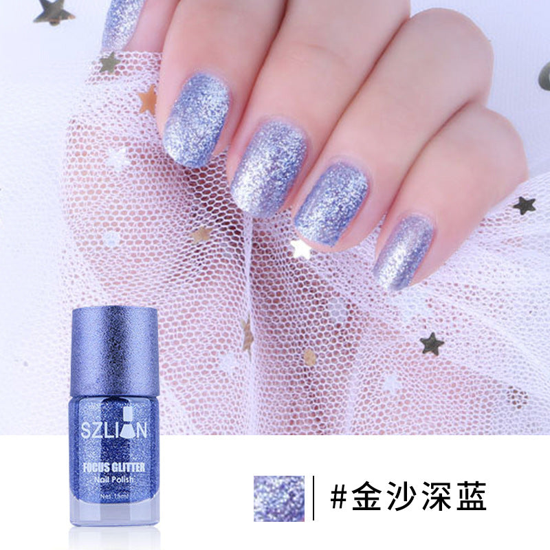 New Smoothie Nail Polish Large Capacity Sands Series Waterproof Quick Dry Long-lasting No Fading 15ml Nail Polish