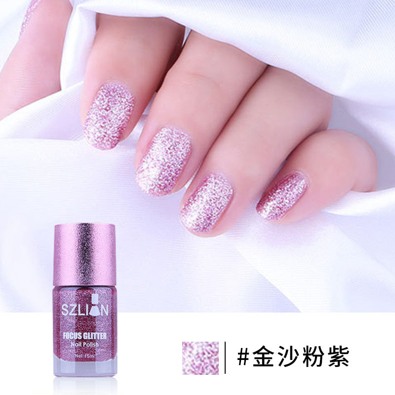 New Smoothie Nail Polish Large Capacity Sands Series Waterproof Quick Dry Long-lasting No Fading 15ml Nail Polish