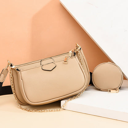 Women's bags 2024 autumn and winter new style fashion street women's bags women's shoulder crossbody small square bag one piece 