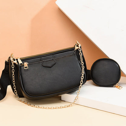 Women's bags 2024 autumn and winter new style fashion street women's bags women's shoulder crossbody small square bag one piece 