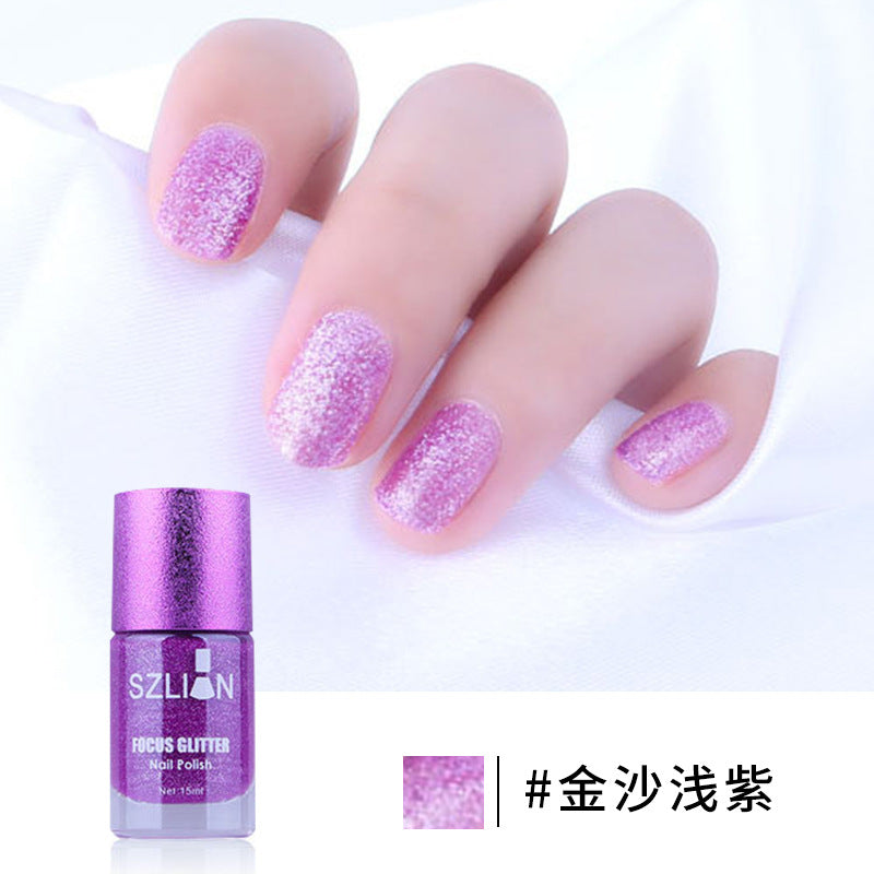 New Smoothie Nail Polish Large Capacity Sands Series Waterproof Quick Dry Long-lasting No Fading 15ml Nail Polish