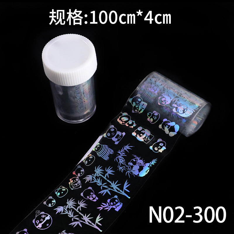 New cross-border nail sticker transfer paper nail art special star nail sticker laser aurora sticker nail art 