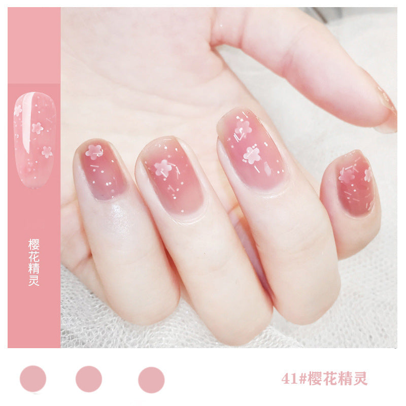 Water-based nail polish, no baking, tearable, transparent, peelable, quick-drying polish set, popular nail polish base oil 