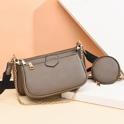 Women's bags 2024 autumn and winter new style fashion street women's bags women's shoulder crossbody small square bag one piece 