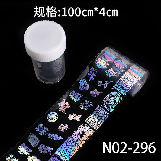 New cross-border nail sticker transfer paper nail art special star nail sticker laser aurora sticker nail art 