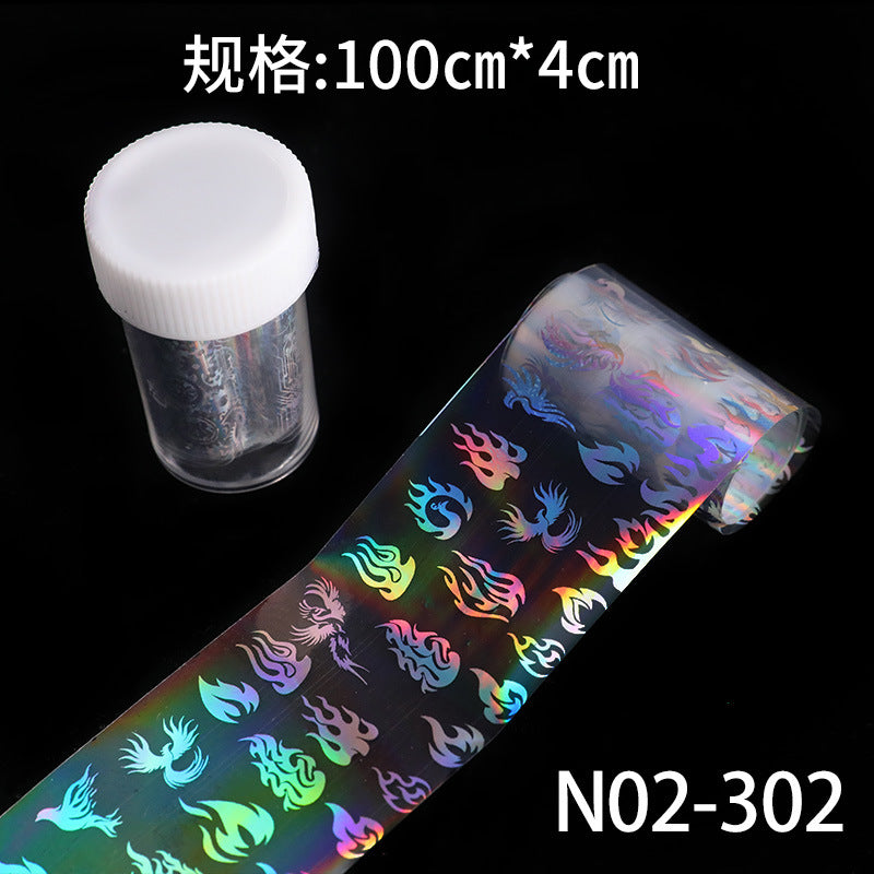 New cross-border nail sticker transfer paper nail art special star nail sticker laser aurora sticker nail art 