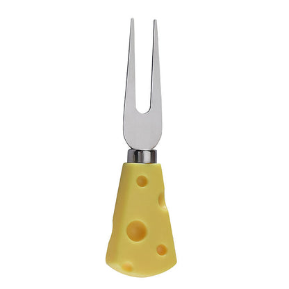 Stainless steel cheese knife set butter cream scraper spatula cheese pizza knife wooden handle baking tool steak knife