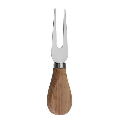 Stainless steel cheese knife set butter cream scraper spatula cheese pizza knife wooden handle baking tool steak knife