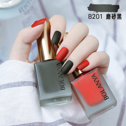 Matte water-based nail polish, no baking, long-lasting, hot-selling, non-tearable, whitening, matte, quick-drying nail polish wholesale set