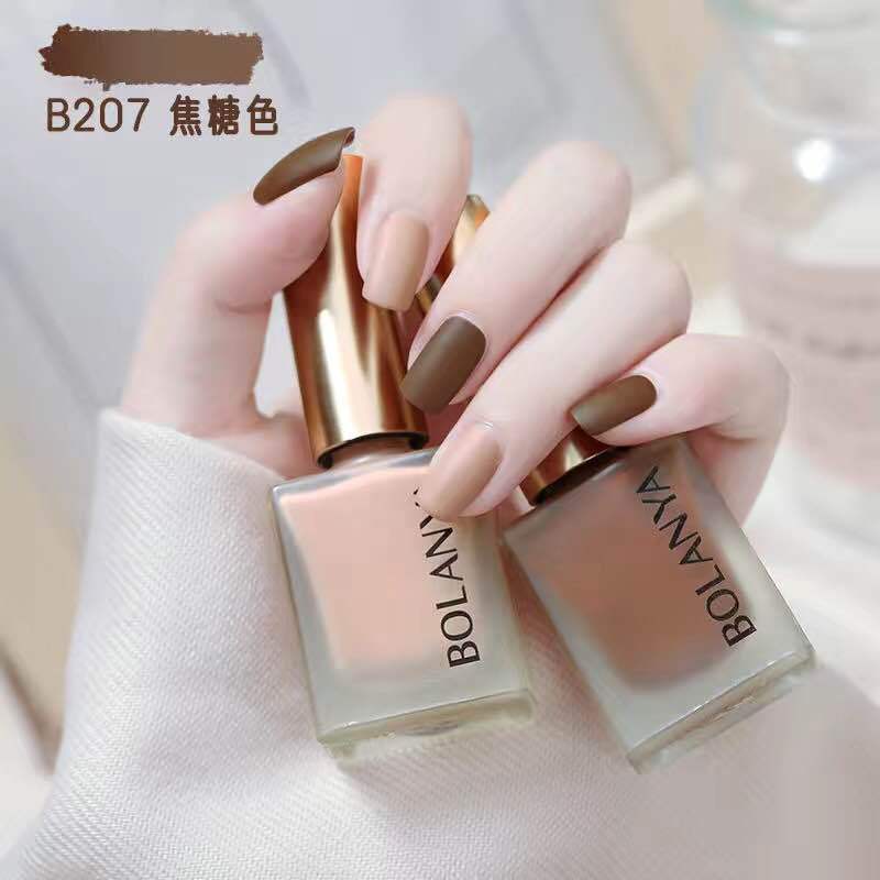 Matte water-based nail polish, no baking, long-lasting, hot-selling, non-tearable, whitening, matte, quick-drying nail polish wholesale set