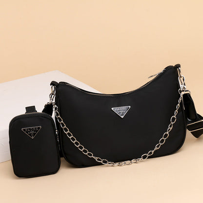 2024 new women's bag waterproof Oxford cloth girl bag mobile phone mother-and-child two-piece set multi-purpose versatile shoulder bag wholesale 