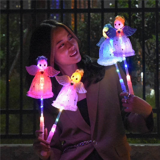 New luminous angel doll luminous confused doll flashing wave ball LED star ball fairy stick magic wand