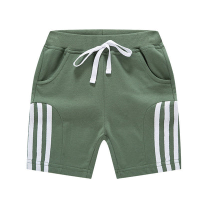 2024 new summer new children's shorts three stripes boys shorts casual cotton pants manufacturers