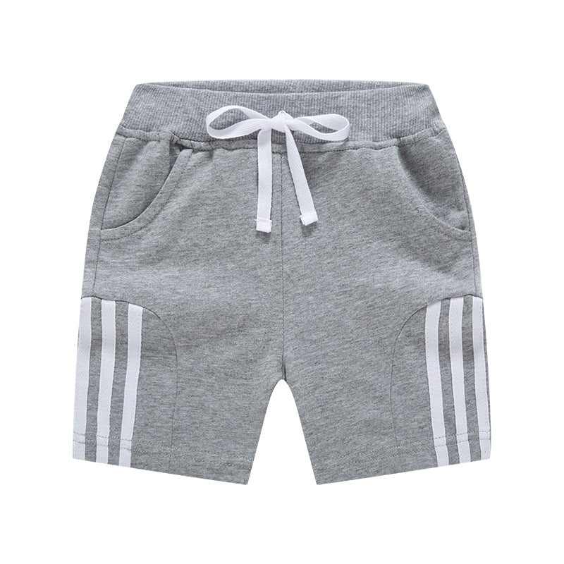 2024 new summer new children's shorts three stripes boys shorts casual cotton pants manufacturers