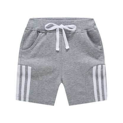 2024 new summer new children's shorts three stripes boys shorts casual cotton pants manufacturers