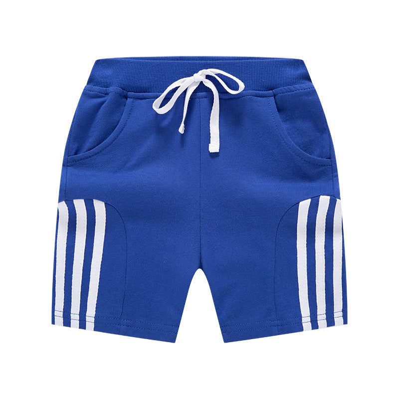 2024 new summer new children's shorts three stripes boys shorts casual cotton pants manufacturers