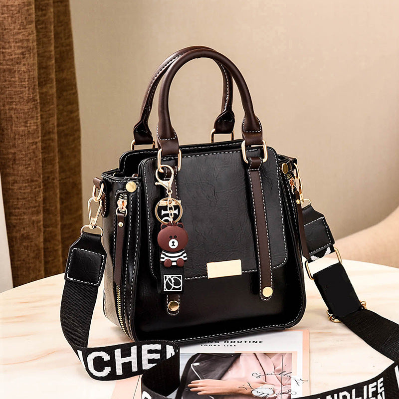 Women's bags 2024 new hand-held autumn and winter one-shoulder crossbody solid color trendy fashion ladies bag one piece drop shipping 