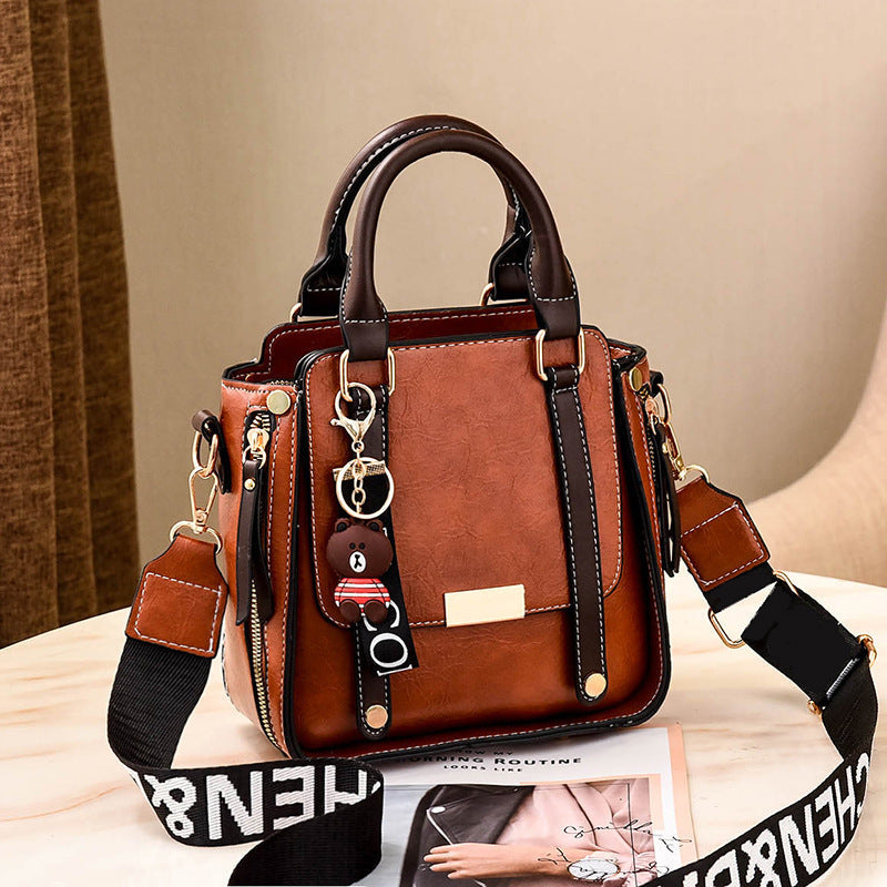 Women's bags 2024 new hand-held autumn and winter one-shoulder crossbody solid color trendy fashion ladies bag one piece drop shipping 