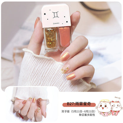 Twins nail polish quick-drying matte sequin nail polish no-bake armor polish glossy nail polish wholesale long-lasting