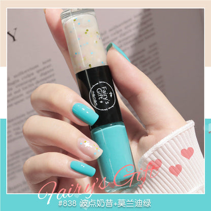 Nail polish no baking quick drying long-lasting non-peelable student sequins nude transparent new oily nail polish wholesale