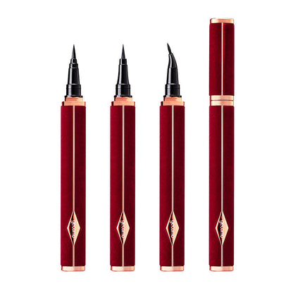 Gemon red velvet eyeliner does not smudge, quick-drying, waterproof, sweat-proof and long-lasting for beginners, liquid eyeliner pen, internet celebrity style