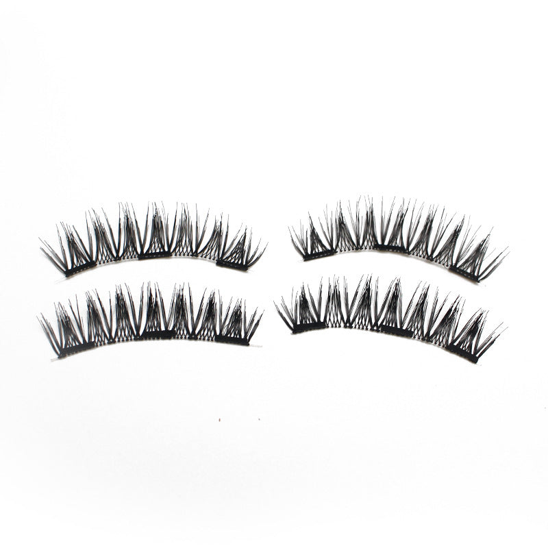 DINGSEN magnet false eyelashes glue-free eyelashes 4 pieces without clips magnetic eyelashes style