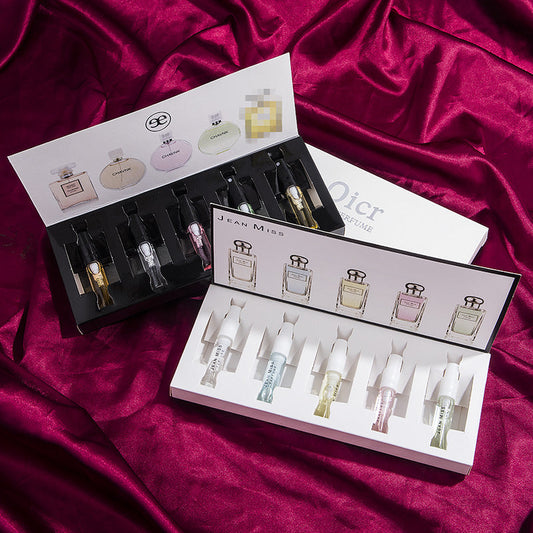 Xiaocheng Yixiang women's perfume sample gift box trial pack lasting light fragrance Q version men's perfume set wholesale 3ML