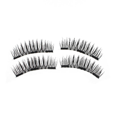 DINGSEN magnet false eyelashes glue-free eyelashes 4 pieces without clips magnetic eyelashes style