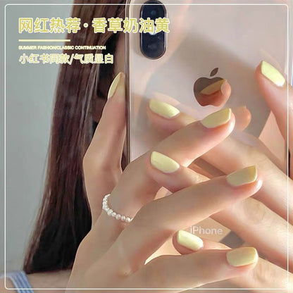 Water-based nail polish, no baking, tearable, transparent, peelable, quick-drying polish set, popular nail polish base oil 