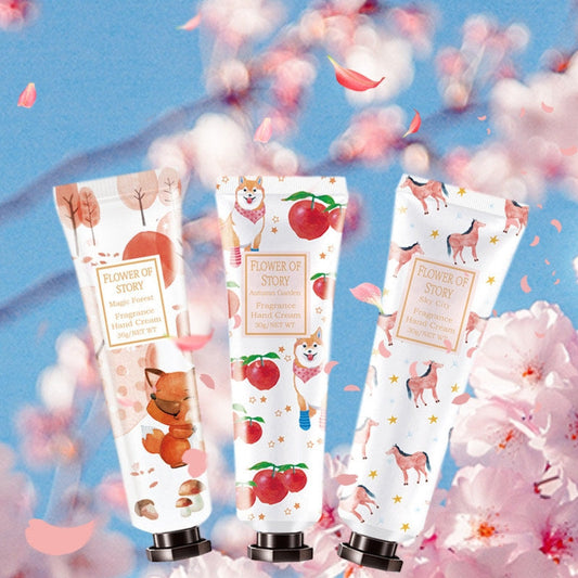 Flower Story New Hand Cream Flower and Fruit Fragrance Moisturizing Anti-drying Portable Hand Cream Factory Direct Sales