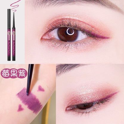 Gemon color eyeliner gel pen very fine waterproof non-smudge white brown pseudo plain makeup beginner eyeliner pen