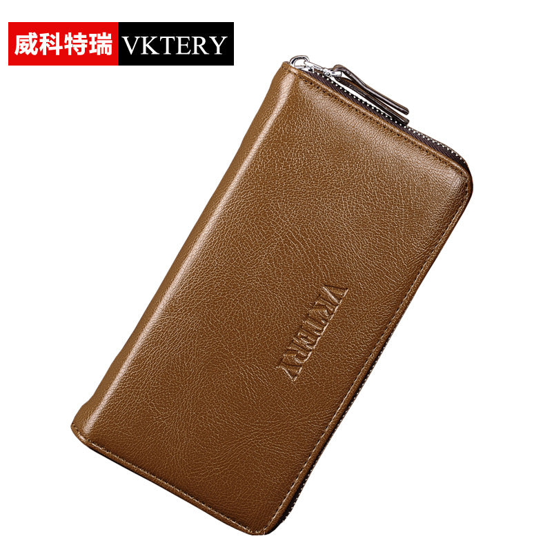 Jusen Kangaroo New Men's Clutch Bag PU Casual Clutch Wallet